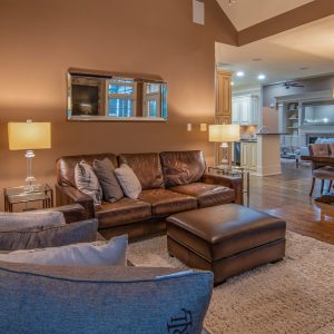 Faux Leather Lounge Chair